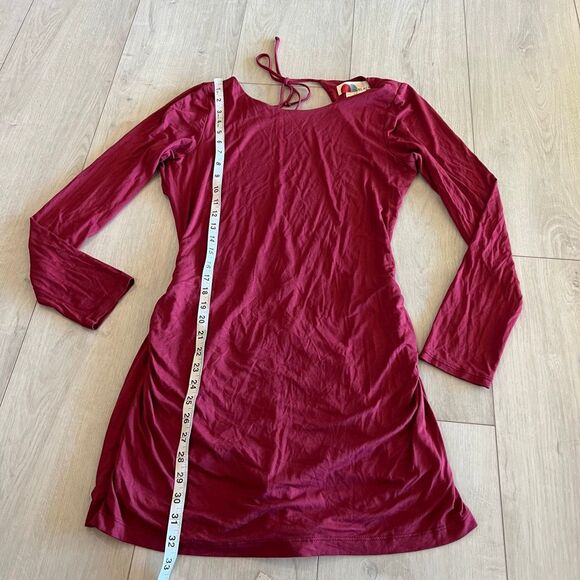 FREE PEOPLE BEACH Chic Yeah Dress Romper - Rumba Red - Large - Picture 2 of 9